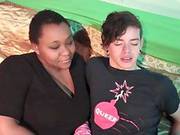 Femdom Sex With Interracial Couple And A Hot Strapon