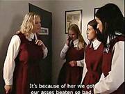Czech Teen Gals Get Their Butts Whipped