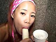 Me Thai Cutie Tia Eighteen Like Banana Engulfing