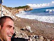 French Guy Fucking A Sexy White Tourist In Public Beach