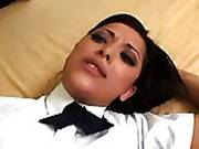 Pantyless Latin College Chick Audrianna Angel Bends Over For Her Hard Dicked Bang Buddy