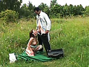 Lewd Country Gal Veronika Sucks And Rides A Dick In The Village Field