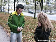 Hunky Russian Blondie Gives A Head To Aroused Teen In His Car