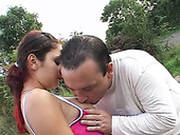 Talkative Whore Simona Begs A Horny Dude To Eat Her Pussy Near The Car