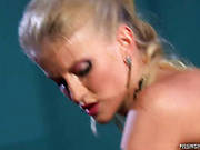 Luscious Blond Babe Welcomes Tongue Fuck In Pose 69