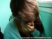 Hunky Brunette Babe Give A Head To Two Stiff Penises Simultaneously