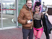 Freaky Punk Is Rammed Doggy Style In A Car