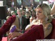 Filthy Blonde Slut Rubbing Her Twat