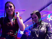 Rapacious Lesbians Rub Over Each Other During Steamy Dance