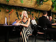 Rapacious Blondie Pounds Her Snatch With Cucumber In Public Place