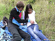 Cuddly Teen Gal Paula Is Going Kinky With Her Bf In The Open Air