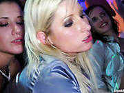 Dirty  Bitches Rip Up Each Other Pantyhose At The Party