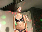 Sassy Girls Are Dancing Wet On A Stage