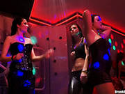 Alike Looking Brunettes Dance, Strip And Wanna Be Fucked Right At The Party