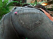 Zesty Latin Cutie Releases Aroused Dick From Pants For Blowjob