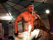 Lewd Bitch Stands In Doggy Style On Scene To Get Fucked By Stripper