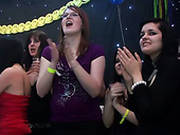 Nasty Sluts Win A Chance To Suck Delicious Lollicocks Of Strippers In The Club