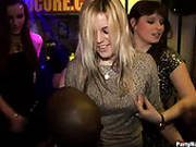 Horny Dudes Maul Intensively Frisky Russian Chics During Dance