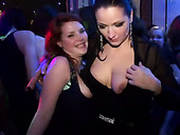 Lewd Russian Hoes Get Fucked In Doggy And Missionary By Strippers