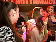 Two Aroused Strippers Make Out With Wealthy Clients In Public
