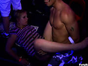 Skanky Bitches Are Fucking Furiously In The Club