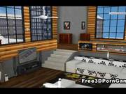 Two 3d Cartoon Schoolgirl Babes Getting Fucked
