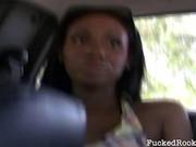 Black Amateur Babe Takes A Big Cock In Her Cunt