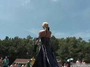 Sexy Blonde Hoe Gets Naked In Public
