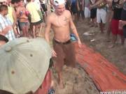 Hard Party Time On The Beach And Babes