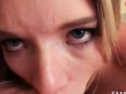 Lusty Blonde Sucking A Big Shaft In Pov Style