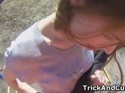 She Is An Amateur Slut Sucking On The D