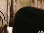 Sex Addict Afro Bitch Sucking White Penis 