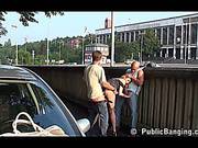 Blonde In Public Fucked