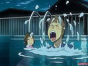 Hentai Babe Making Out In The Pool And Gets Fucked