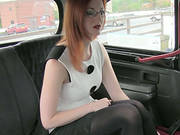 Red Haired Zara Shows Her Pussy And Gets Fucked In Taxi For A Free Cab Fare