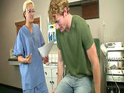 Dirty Nurse Enjoys Young Hunk