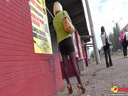 Superb Hottie Gets Filmed Under Her Skirt