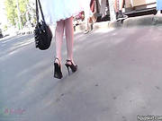 Horny Voyeur Likes Filming Upskirt