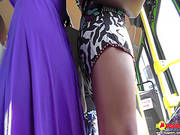 Dirty Voyeur Enjoys Naughty Upskirt