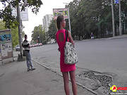 Sexy Blonde Gets Filmed Under Her Skirt