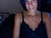Tight Brunette Teasing And Masturbating On Cam