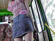 Nasty Blonde Is Showing Her Panties