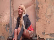 Amazing Blonde Likes To Pose And Tease