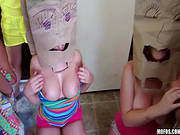 Busty Sluts In Dirty Group Action