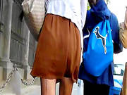 Voyeur Loves Filming In Upskirt