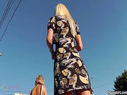 Sexy Teen Gets Fuilmed Under Her Skirt