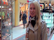 Blonde Gets Nailed In Public