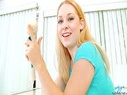 Blonde Beauty In Amazing Solo
