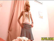 Cute Milky Skinned Chick Spreads Legs -43