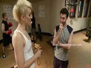 Blonde Caught At Gym By Gang Of Extreme Sado Maso Men That Fuck